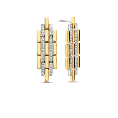 Cascading Link Earrings by Ti Sento - Available at SHOPKURY.COM. Free Shipping on orders over $200. Trusted jewelers since 1965, from San Juan, Puerto Rico.