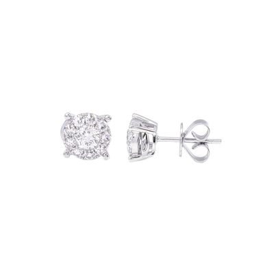 .50ct Face Look Diamond Earrings by Kury - Available at SHOPKURY.COM. Free Shipping on orders over $200. Trusted jewelers since 1965, from San Juan, Puerto Rico.