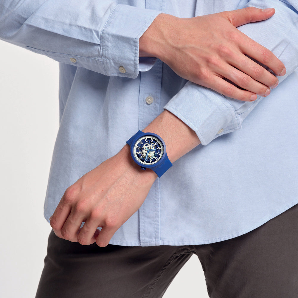 BIG BOLD iswatch blue by Swatch - Available at SHOPKURY.COM. Free Shipping on orders over $200. Trusted jewelers since 1965, from San Juan, Puerto Rico.