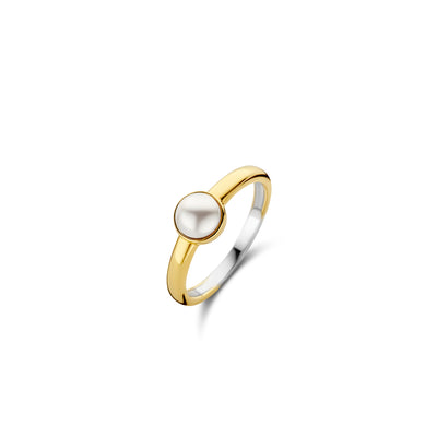 Feeling Pearly Golden Ring by Ti Sento - Available at SHOPKURY.COM. Free Shipping on orders over $200. Trusted jewelers since 1965, from San Juan, Puerto Rico.