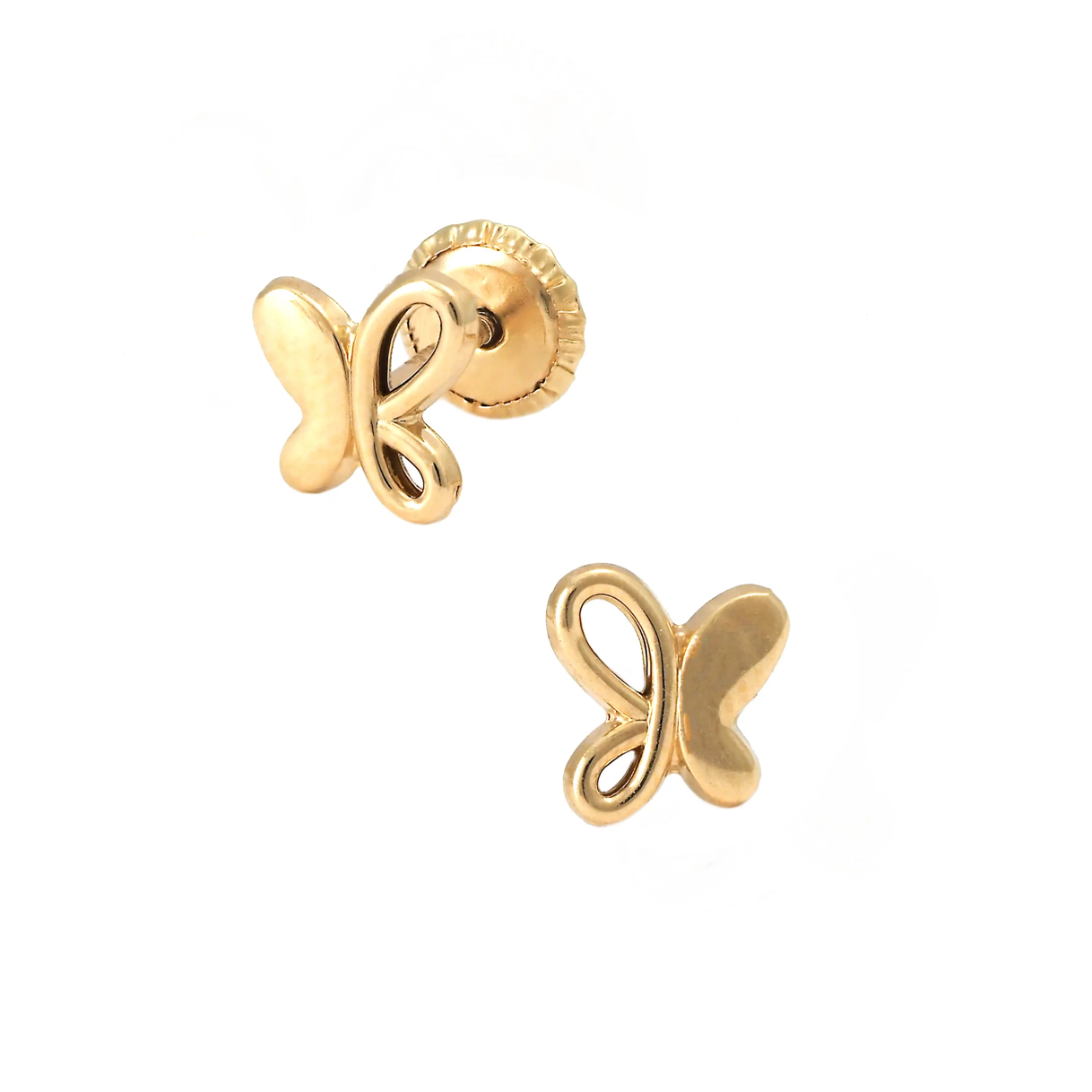 Half n Half Butterfly Stud Earrings by Kury - Available at SHOPKURY.COM. Free Shipping on orders over $200. Trusted jewelers since 1965, from San Juan, Puerto Rico.