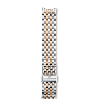 18MM Sidney Two Tone Strap by MICHELE - Available at SHOPKURY.COM. Free Shipping on orders over $200. Trusted jewelers since 1965, from San Juan, Puerto Rico.