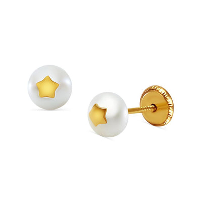 Star Pearl Earrings by Kury - Available at SHOPKURY.COM. Free Shipping on orders over $200. Trusted jewelers since 1965, from San Juan, Puerto Rico.