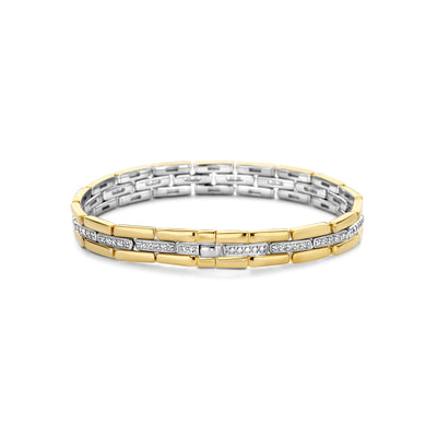 Link Golden Triple Bracelet by Ti Sento - Available at SHOPKURY.COM. Free Shipping on orders over $200. Trusted jewelers since 1965, from San Juan, Puerto Rico.