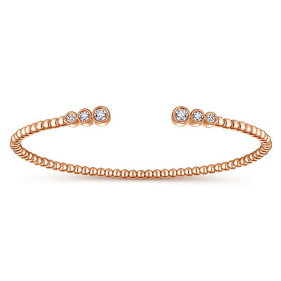 .24ct Diamond Rose gold Bracelet by Gabriel & Co. - Available at SHOPKURY.COM. Free Shipping on orders over $200. Trusted jewelers since 1965, from San Juan, Puerto Rico.