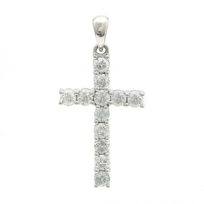 Cross Pendant 1.0ct Diamond by Kury - Available at SHOPKURY.COM. Free Shipping on orders over $200. Trusted jewelers since 1965, from San Juan, Puerto Rico.