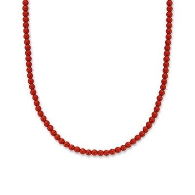 Radiant Coral 4mm Bead Necklace by Ti Sento - Available at SHOPKURY.COM. Free Shipping on orders over $200. Trusted jewelers since 1965, from San Juan, Puerto Rico.