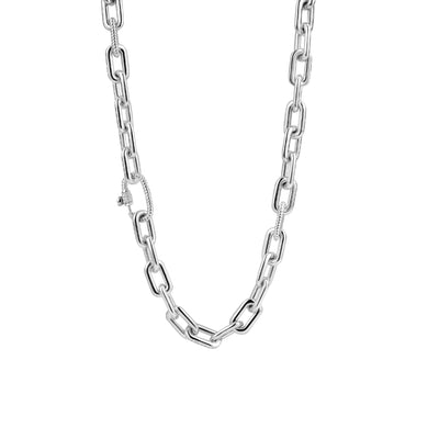 Chunky Silver Links Necklace by Ti Sento - Available at SHOPKURY.COM. Free Shipping on orders over $200. Trusted jewelers since 1965, from San Juan, Puerto Rico.