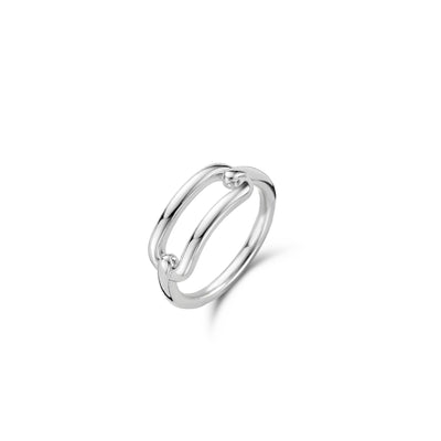 Paperclip Silver Ring by Ti Sento - Available at SHOPKURY.COM. Free Shipping on orders over $200. Trusted jewelers since 1965, from San Juan, Puerto Rico.