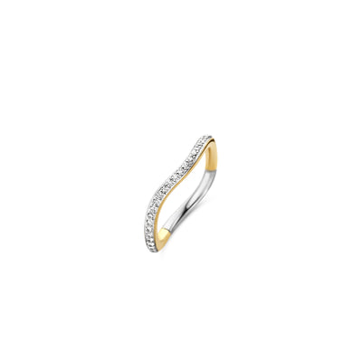 Wave Thin Pave Ring by Ti Sento - Available at SHOPKURY.COM. Free Shipping on orders over $200. Trusted jewelers since 1965, from San Juan, Puerto Rico.