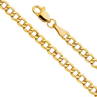 Cuban Flat Hollow 4.5MM Link Chain by Kury - Available at SHOPKURY.COM. Free Shipping on orders over $200. Trusted jewelers since 1965, from San Juan, Puerto Rico.