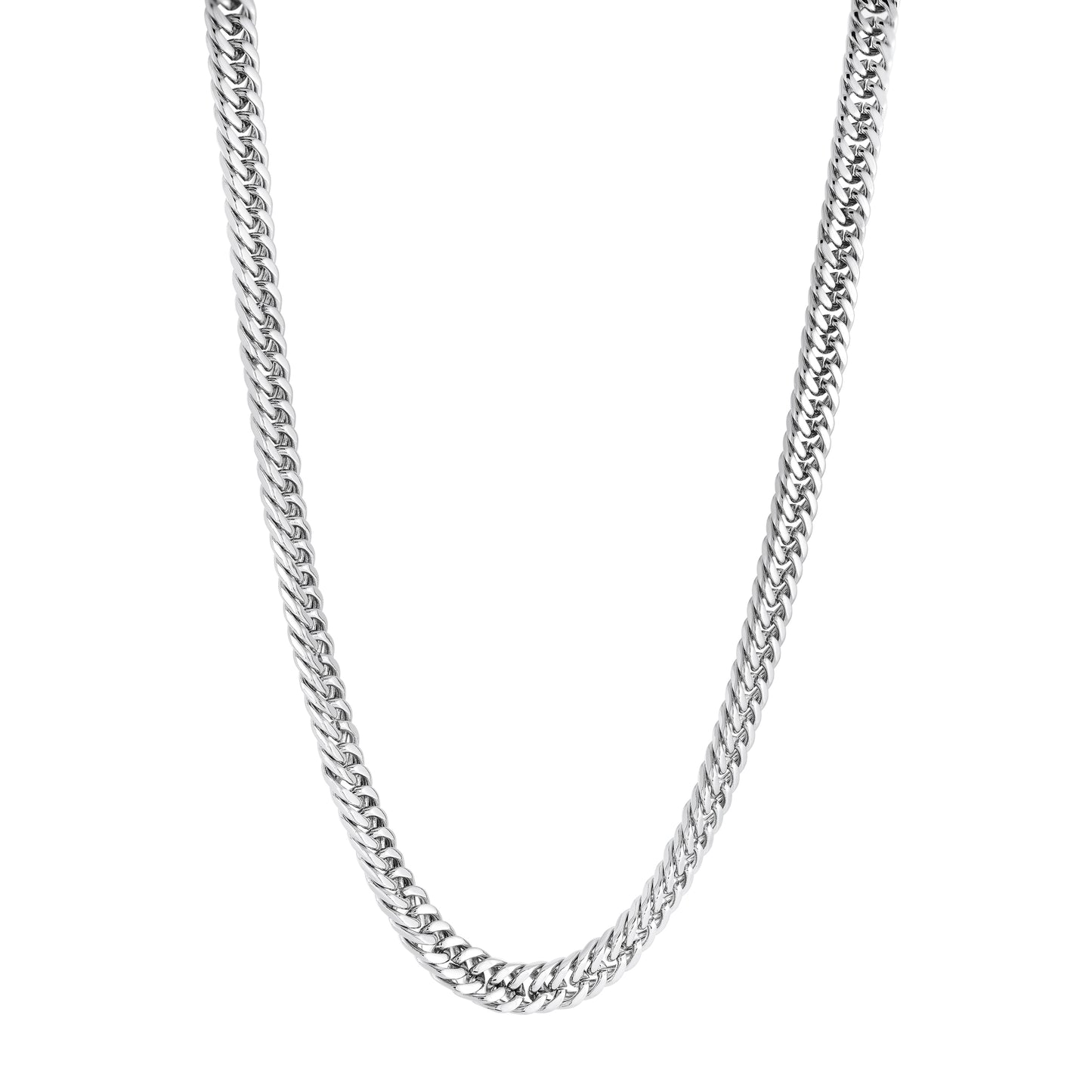 4.2mm Double Curb Steel Chain by Italgem - Available at SHOPKURY.COM. Free Shipping on orders over $200. Trusted jewelers since 1965, from San Juan, Puerto Rico.