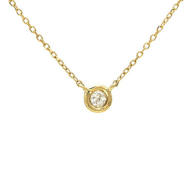 Bezel Diamond .05ct Necklace by Kury - Available at SHOPKURY.COM. Free Shipping on orders over $200. Trusted jewelers since 1965, from San Juan, Puerto Rico.