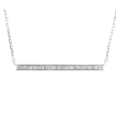 Sparkling Bar Necklace by Kury - Available at SHOPKURY.COM. Free Shipping on orders over $200. Trusted jewelers since 1965, from San Juan, Puerto Rico.