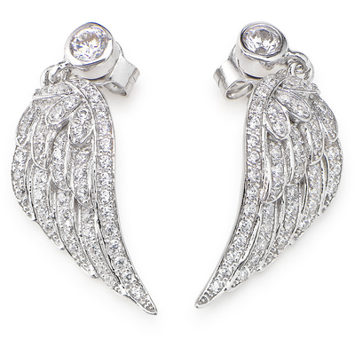 Wing Dangle Earrings by Amen - Available at SHOPKURY.COM. Free Shipping on orders over $200. Trusted jewelers since 1965, from San Juan, Puerto Rico.