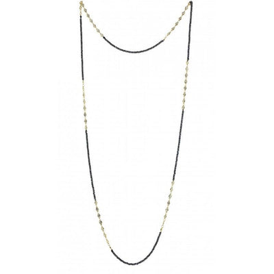 Hematite CZ Extra Long Multi-Way Chain by Kury - Available at SHOPKURY.COM. Free Shipping on orders over $200. Trusted jewelers since 1965, from San Juan, Puerto Rico.