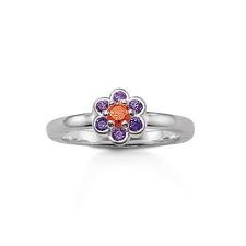 Purple Orange Flower Ring by Thomas Sabo - Available at SHOPKURY.COM. Free Shipping on orders over $200. Trusted jewelers since 1965, from San Juan, Puerto Rico.