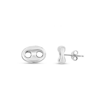 Puffed Mariner Silver Stud Earrings 8MM by Kury - Available at SHOPKURY.COM. Free Shipping on orders over $200. Trusted jewelers since 1965, from San Juan, Puerto Rico.