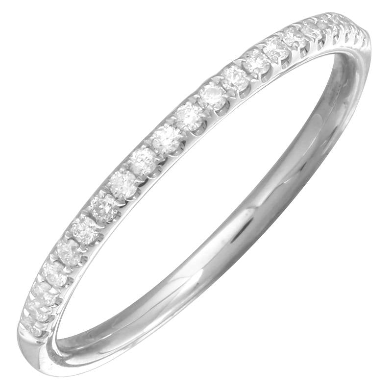 .15ct Diamond Half Ring by Kury Bridal - Available at SHOPKURY.COM. Free Shipping on orders over $200. Trusted jewelers since 1965, from San Juan, Puerto Rico.