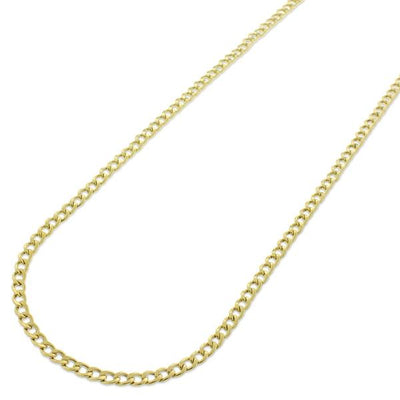 Cuban Flat Hollow 2MM Link Chain by Kury - Available at SHOPKURY.COM. Free Shipping on orders over $200. Trusted jewelers since 1965, from San Juan, Puerto Rico.
