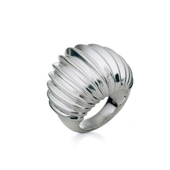 Folli Di Fiori Silver Dome Ring by Folli Follie - Available at SHOPKURY.COM. Free Shipping on orders over $200. Trusted jewelers since 1965, from San Juan, Puerto Rico.