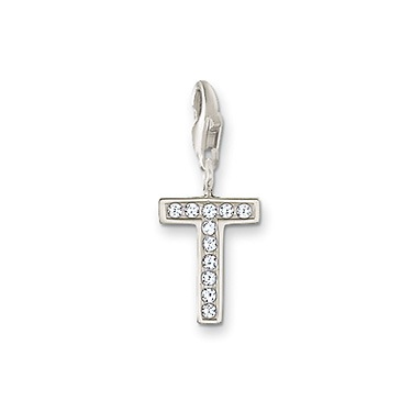 Sparkling T Initial Charm by THOMAS SABO - Available at SHOPKURY.COM. Free Shipping on orders over $200. Trusted jewelers since 1965, from San Juan, Puerto Rico.