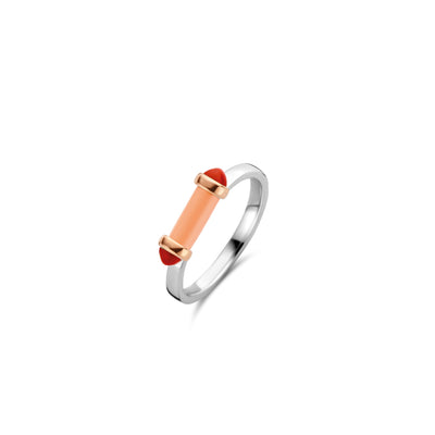 Coral Paraiso Ring by Ti Sento - Available at SHOPKURY.COM. Free Shipping on orders over $200. Trusted jewelers since 1965, from San Juan, Puerto Rico.
