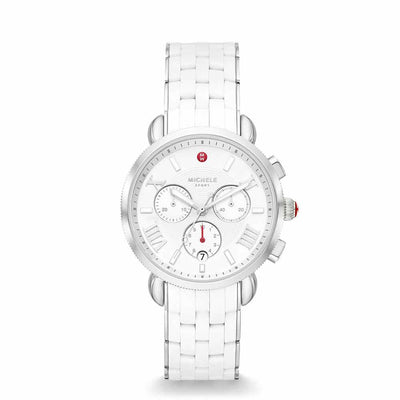 Sport Sail White 38MM Watch by Michele - Available at SHOPKURY.COM. Free Shipping on orders over $200. Trusted jewelers since 1965, from San Juan, Puerto Rico.