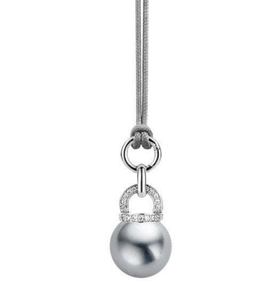 Grey Pearl Carrier Necklace by Ti Sento - Available at SHOPKURY.COM. Free Shipping on orders over $200. Trusted jewelers since 1965, from San Juan, Puerto Rico.