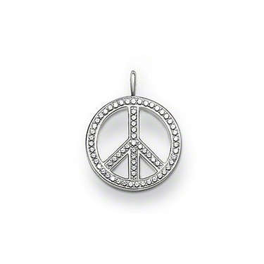 Sparkling Peace Pendant by Thomas Sabo - Available at SHOPKURY.COM. Free Shipping on orders over $200. Trusted jewelers since 1965, from San Juan, Puerto Rico.
