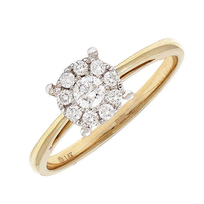 .26ct Diamond Yellow Gold Ring by Kury - Available at SHOPKURY.COM. Free Shipping on orders over $200. Trusted jewelers since 1965, from San Juan, Puerto Rico.