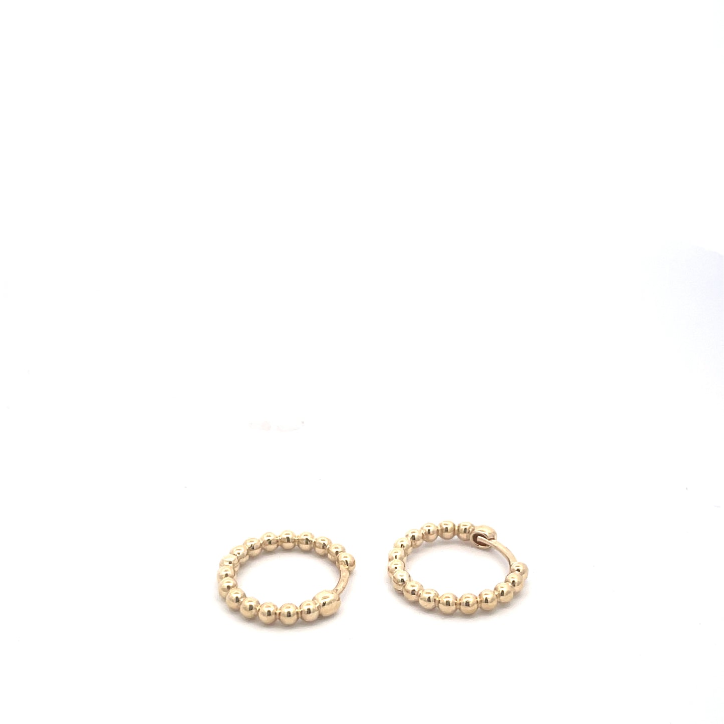 Beaded 15MM Huggie Earrings - SHOPKURY.COM