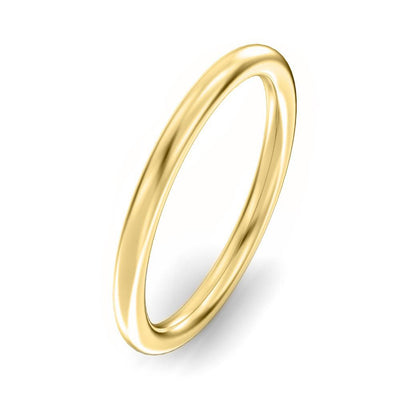 Basic 2mm Solid Gold Ring 14KY by Kury - Available at SHOPKURY.COM. Free Shipping on orders over $200. Trusted jewelers since 1965, from San Juan, Puerto Rico.