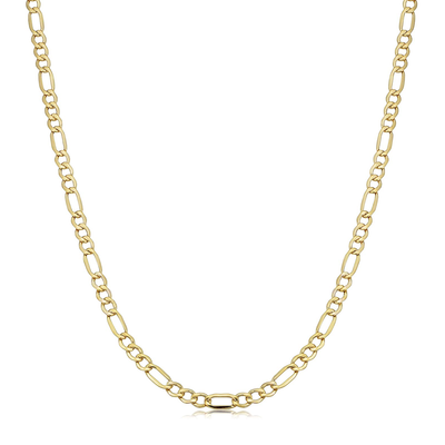 Figaro 3.5mm Link Chain by Kury - Available at SHOPKURY.COM. Free Shipping on orders over $200. Trusted jewelers since 1965, from San Juan, Puerto Rico.