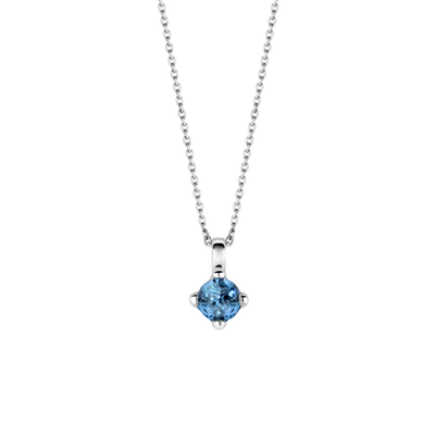 Blue Clear Necklace by Ti Sento - Available at SHOPKURY.COM. Free Shipping on orders over $200. Trusted jewelers since 1965, from San Juan, Puerto Rico.