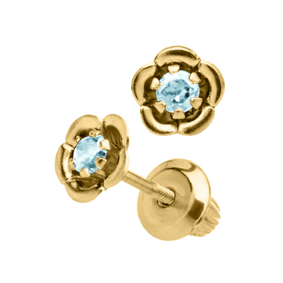 December Blue Zirconia Birthstone Earrings by Kury - Available at SHOPKURY.COM. Free Shipping on orders over $200. Trusted jewelers since 1965, from San Juan, Puerto Rico.