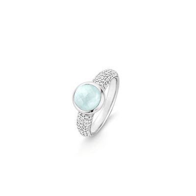 Blue Faceted Grand Ring by Ti Sento - Available at SHOPKURY.COM. Free Shipping on orders over $200. Trusted jewelers since 1965, from San Juan, Puerto Rico.