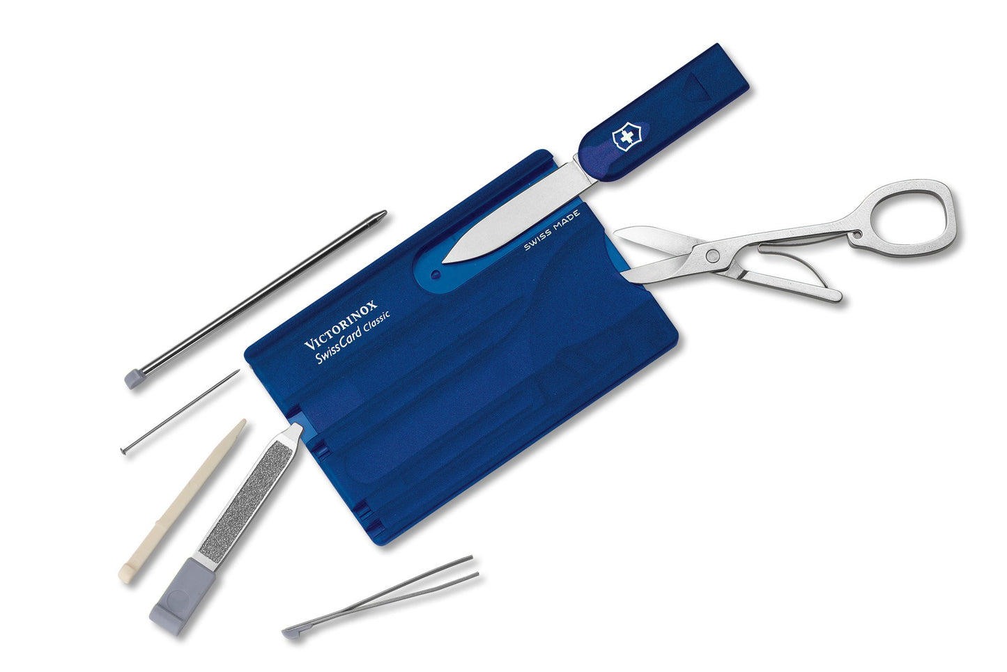 Swisscard Sapphire Blue by Victorinox Swiss Army - Available at SHOPKURY.COM. Free Shipping on orders over $200. Trusted jewelers since 1965, from San Juan, Puerto Rico.