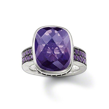 Purple Passion Faceted Ring by Thomas Sabo - Available at SHOPKURY.COM. Free Shipping on orders over $200. Trusted jewelers since 1965, from San Juan, Puerto Rico.