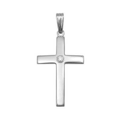 Kids Cross Diamond Pendant by Kury - Available at SHOPKURY.COM. Free Shipping on orders over $200. Trusted jewelers since 1965, from San Juan, Puerto Rico.