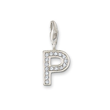 Sparkling P Initial Charm by THOMAS SABO - Available at SHOPKURY.COM. Free Shipping on orders over $200. Trusted jewelers since 1965, from San Juan, Puerto Rico.