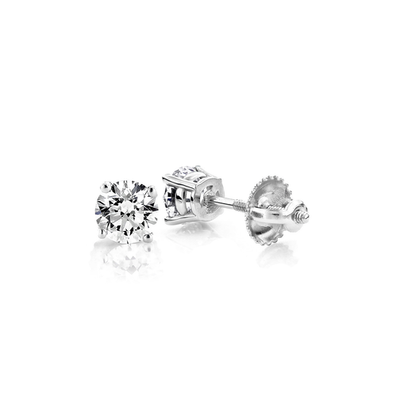 .50ct Solitaire Diamond Stud Earrings 14K by MIMI - Available at SHOPKURY.COM. Free Shipping on orders over $200. Trusted jewelers since 1965, from San Juan, Puerto Rico.