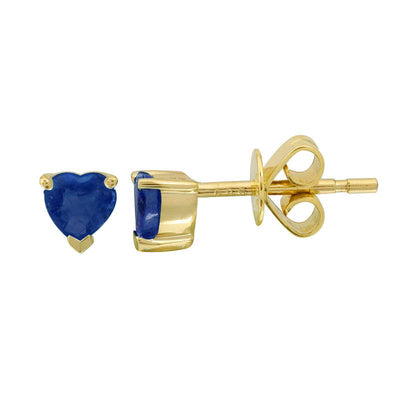 Heart Green Sapphire Stud Earrings by Kury - Available at SHOPKURY.COM. Free Shipping on orders over $200. Trusted jewelers since 1965, from San Juan, Puerto Rico.