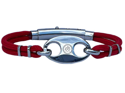 Mariner Double Cord Steel Bracelet by SeaKnots - Available at SHOPKURY.COM. Free Shipping on orders over $200. Trusted jewelers since 1965, from San Juan, Puerto Rico.