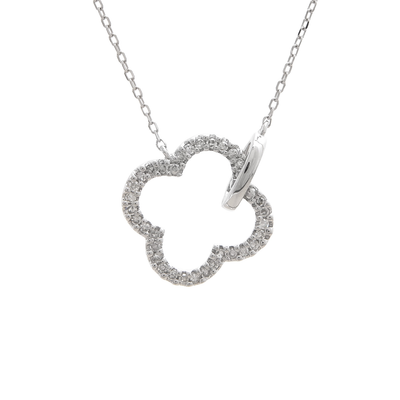 Open Flower Necklace by Kury - Available at SHOPKURY.COM. Free Shipping on orders over $200. Trusted jewelers since 1965, from San Juan, Puerto Rico.