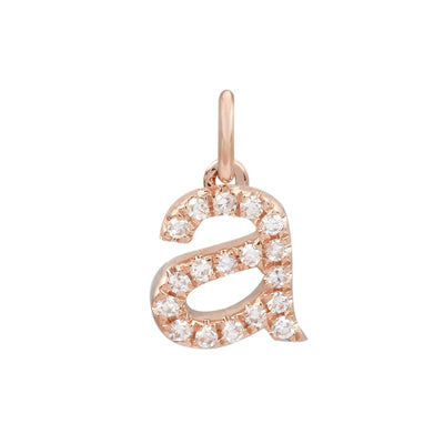 6MM Diamond Initial Rose Gold Pendant by Kury - Available at SHOPKURY.COM. Free Shipping on orders over $200. Trusted jewelers since 1965, from San Juan, Puerto Rico.