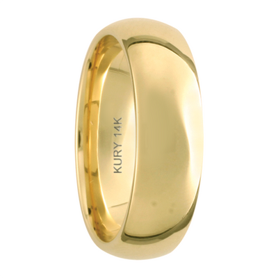 6MM Comfort Fit Wedding Band 14KY by Kury Bridal - Available at SHOPKURY.COM. Free Shipping on orders over $200. Trusted jewelers since 1965, from San Juan, Puerto Rico.