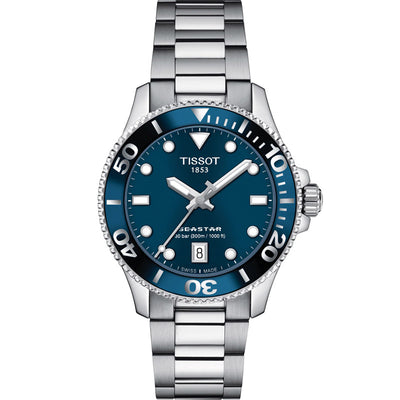 Seastar 1000 36mm Blue by Tissot - Available at SHOPKURY.COM. Free Shipping on orders over $200. Trusted jewelers since 1965, from San Juan, Puerto Rico.