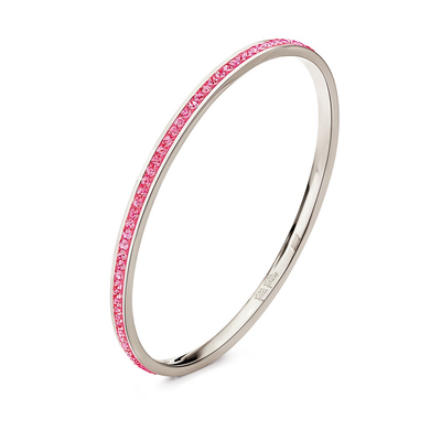 Pink Dazzle Bangle by Folli Follie - Available at SHOPKURY.COM. Free Shipping on orders over $200. Trusted jewelers since 1965, from San Juan, Puerto Rico.