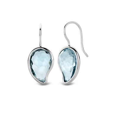Blue Pasiley Earrings by Ti Sento - Available at SHOPKURY.COM. Free Shipping on orders over $200. Trusted jewelers since 1965, from San Juan, Puerto Rico.
